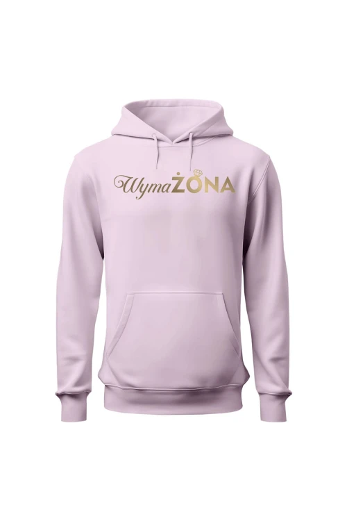 Bluza damska z kapturem WymaŻONA - różowa