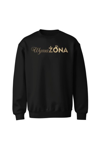 Bluza bez kaptura WymaŻONA - czarna