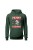 Bluza męska z kapturem Merry Fishmas - zielona