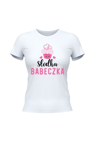 Koszulka damska Słodka babeczka - biała