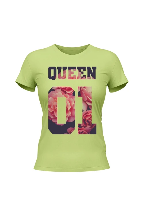 Koszulka damska Queen 01 - limonka