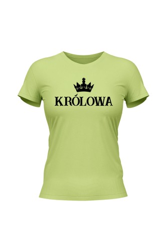 Koszulka damska Królowa - limonka