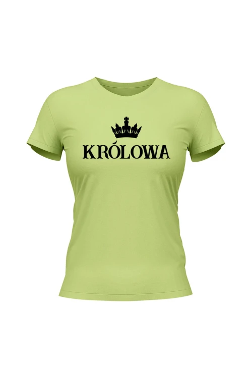 Koszulka damska Królowa - limonka