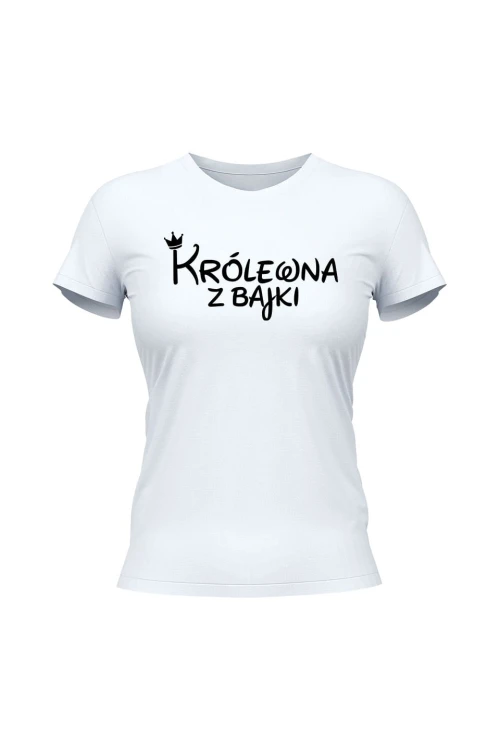 Koszulka damska Królewna z bajki - biała