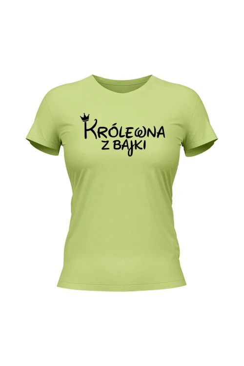 Koszulka damska Królewna z bajki - limonka