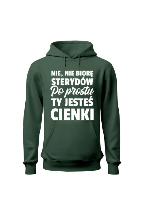 Bluza męska z kapturem Nie nie biorę - zielona