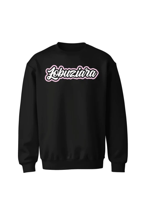 Bluza bez kaptura Łobuziara - czarna