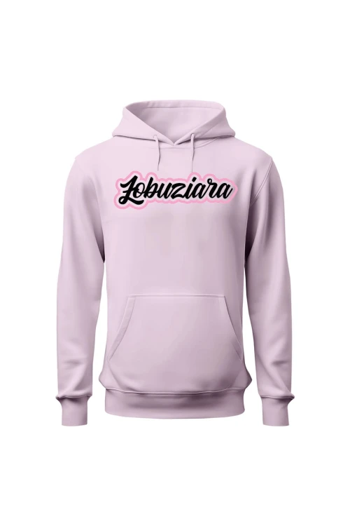Bluza damska z kapturem Łobuziara - różowa