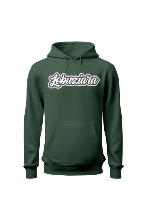 Bluza damska z kapturem Łobuziara - zielona