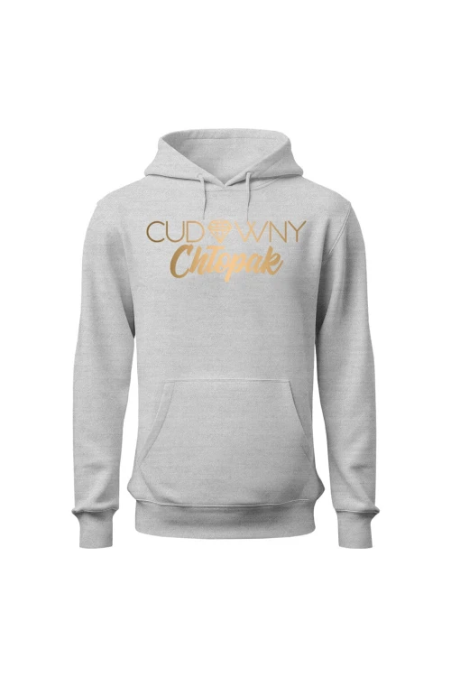 Bluza męska z kapturem Cudowny chłopak - szara