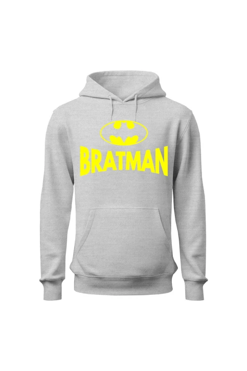 Bluza męska z kapturem Bratman - szara