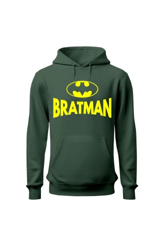 Bluza męska z kapturem Bratman - zielona