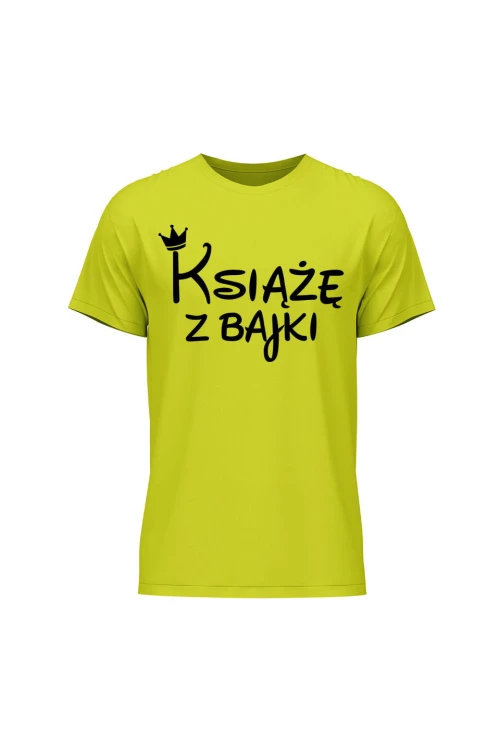 Koszulka męska Książę z bajki - limonka