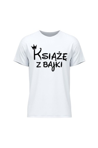 Koszulka męska Książę z bajki - biała