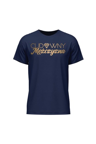 Koszulka męska Cudowny mężczyzna - granatowa