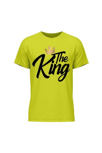 Koszulka męska The king - limonka