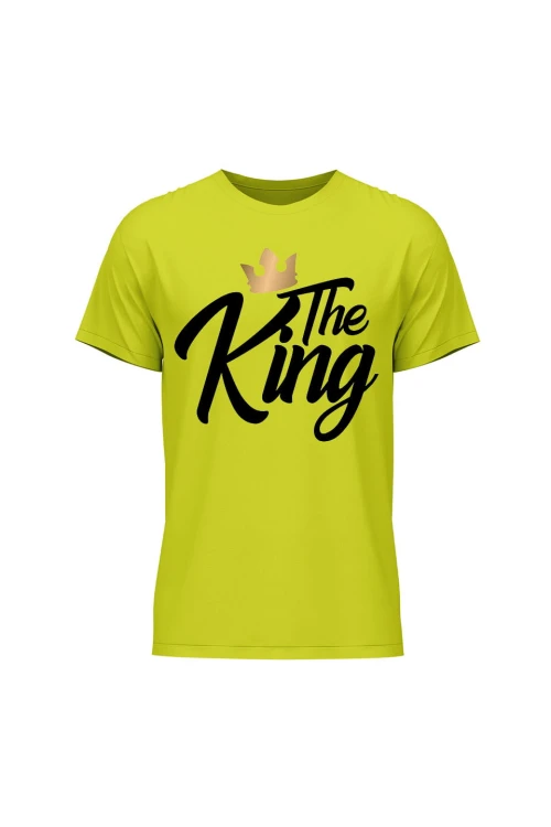 Koszulka męska The king - limonka