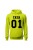 Bluza męska z kapturem TATA 01 - limonka