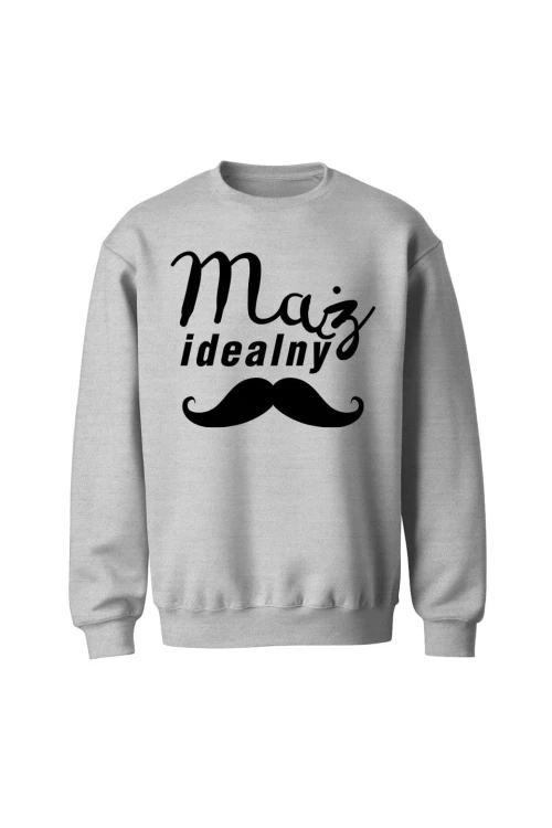 Bluza bez kaptura Mąż idealny - szara