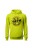 Bluza męska z kapturem Najlepszy tata siedzi w garażu - limonka