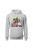 Bluza męska z kapturem Meowy Christmas - szara