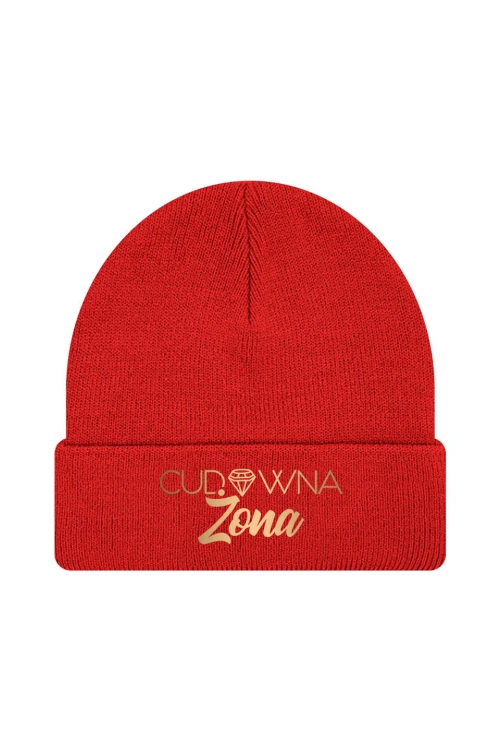 Czapka zimowa Cudowna Żona - czerwona