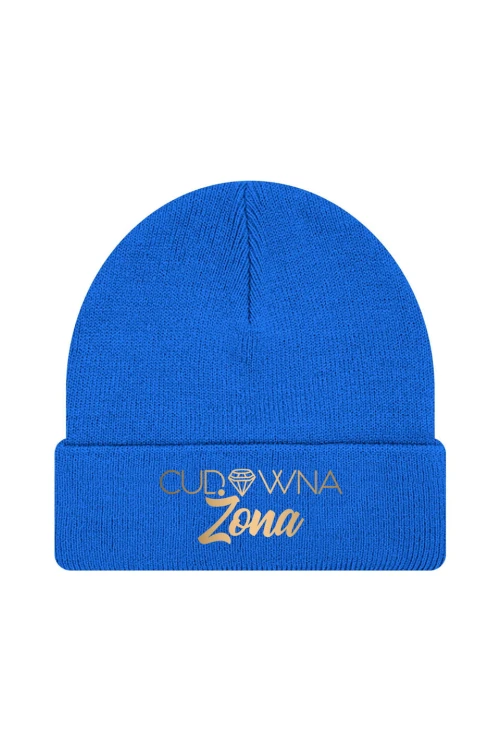 Czapka zimowa Cudowna Żona - niebieska