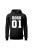 Bluza męska z kapturem Boss 01 - czarna