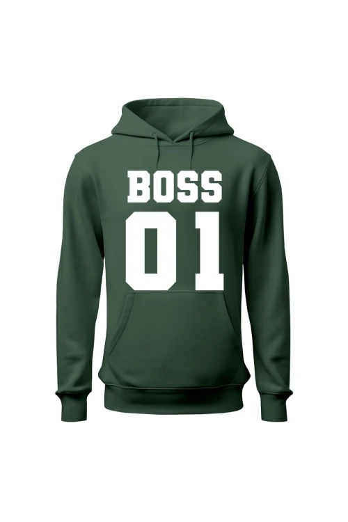 Bluza męska z kapturem Boss 01 - zielona