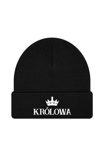Czapka zimowa Królowa - czarna
