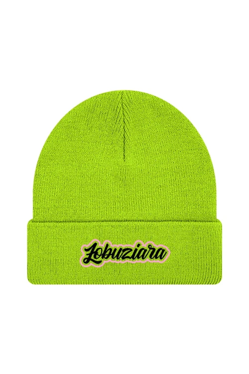 Czapka zimowa Łobuziara - limonka