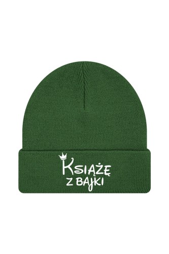 Czapka zimowa Książę z bajki - ciemnozielona