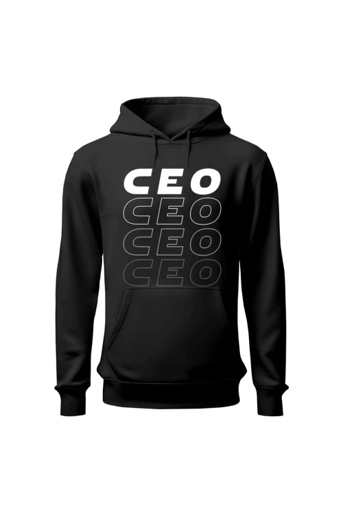 Bluza męska z kapturem Ceo ceo - czarna