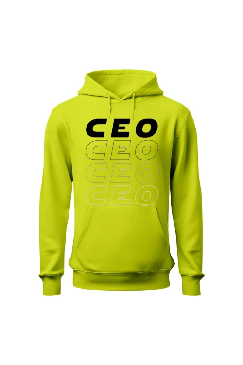Bluza męska z kapturem Ceo ceo - limonka