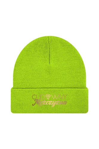 Czapka zimowa Cudowny mężczyzna - limonka