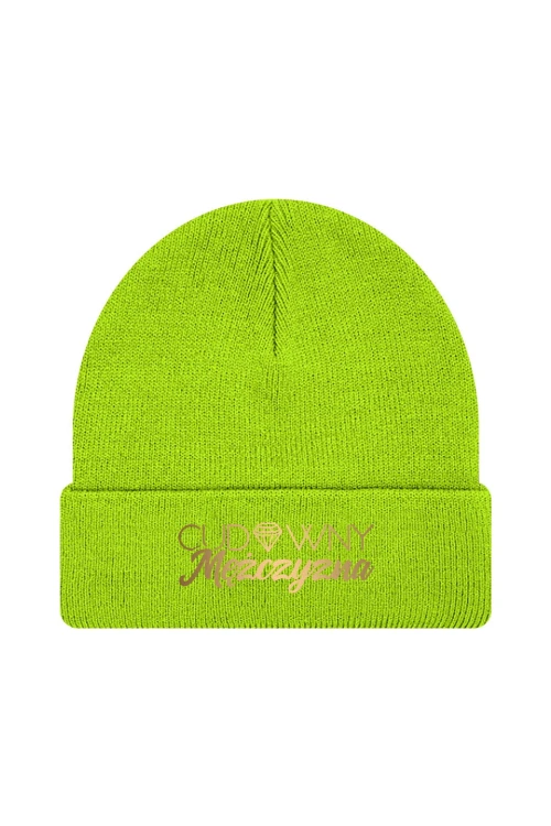 Czapka zimowa Cudowny mężczyzna - limonka