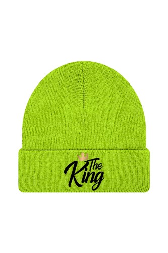 Czapka zimowa The king - limonka