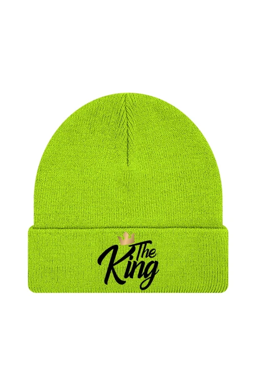 Czapka zimowa The king - limonka