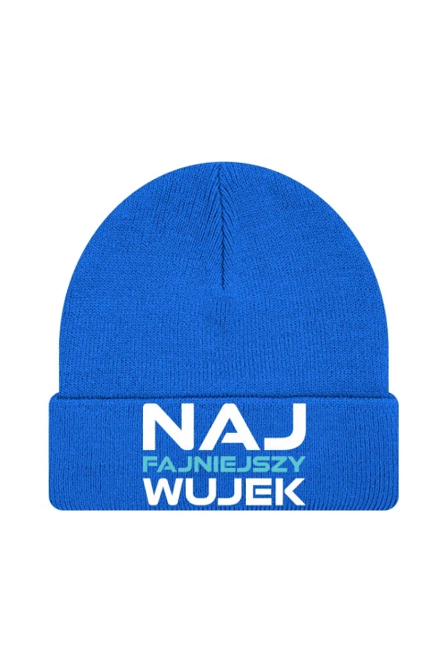 Czapka zimowa Naj fajniejszy wujek - niebieska