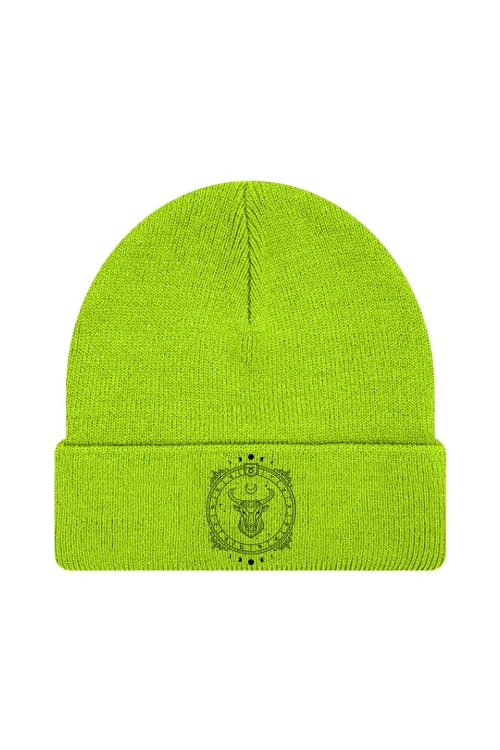 Czapka zimowa Byk - limonka