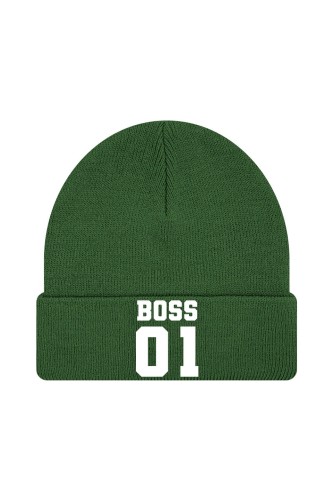 Czapka zimowa Boss 01 - ciemnozielona