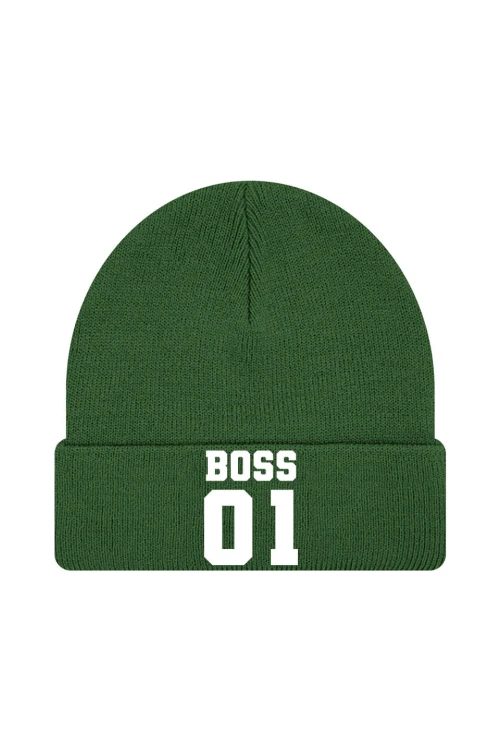 Czapka zimowa Boss 01 - ciemnozielona