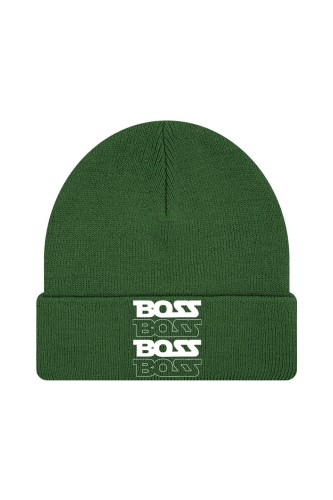 Czapka zimowa Boss boss - ciemnozielona