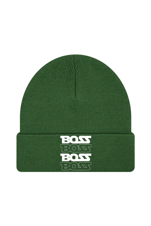 Czapka zimowa Boss boss - ciemnozielona