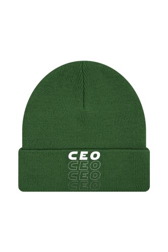 Czapka zimowa Ceo ceo - ciemnozielona