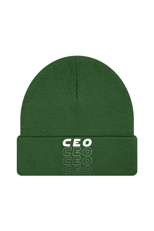 Czapka zimowa Ceo ceo - ciemnozielona