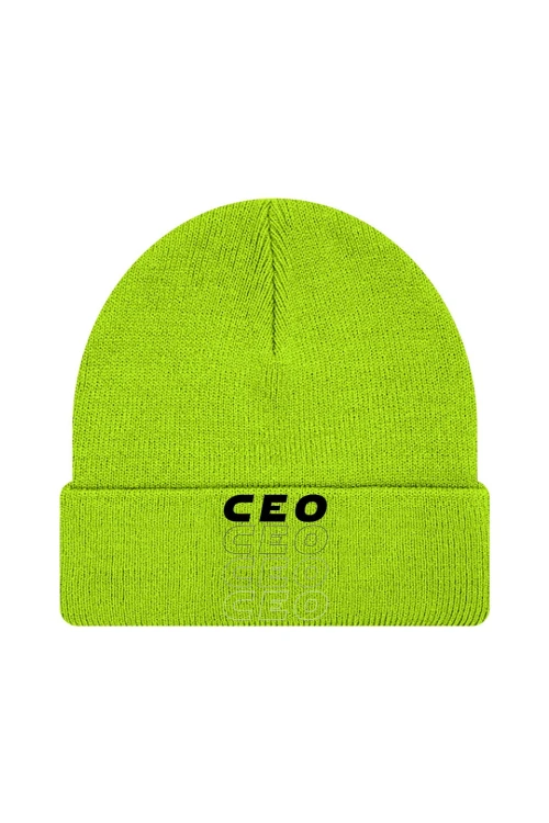 Czapka zimowa Ceo ceo - limonka