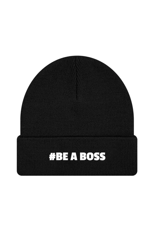 Czapka zimowa Be a boss - czarna