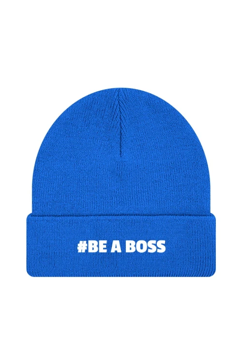 Czapka zimowa Be a boss - niebieska