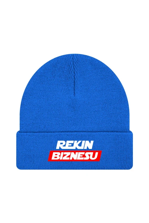 Czapka zimowa Rekin biznesu - niebieska